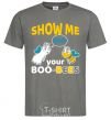 Мужская футболка Show me your boo-bees boo Графит фото