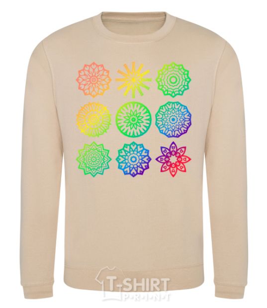 Sweatshirt Yoga print sand фото