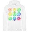 Men`s hoodie Yoga print White фото