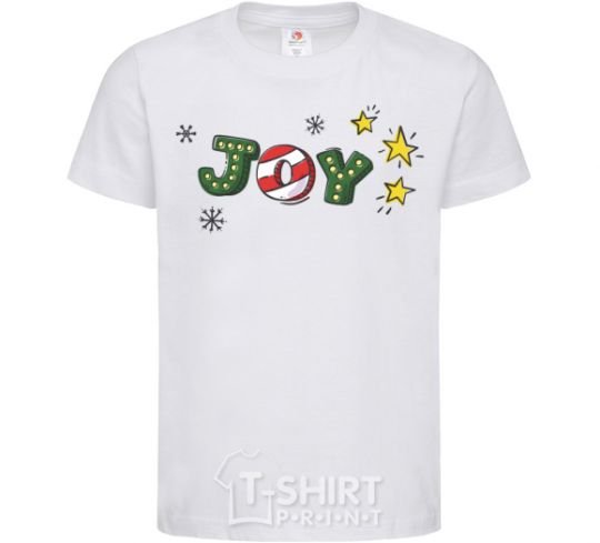 Kids T-shirt Joy holiday White фото
