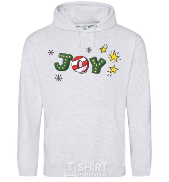 Men`s hoodie Joy holiday sport-grey фото