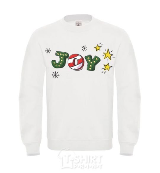 Sweatshirt Joy holiday White фото