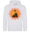 Men`s hoodie India print sport-grey фото