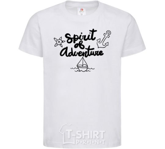 Kids T-shirt Spirit of adventure V.1 White фото