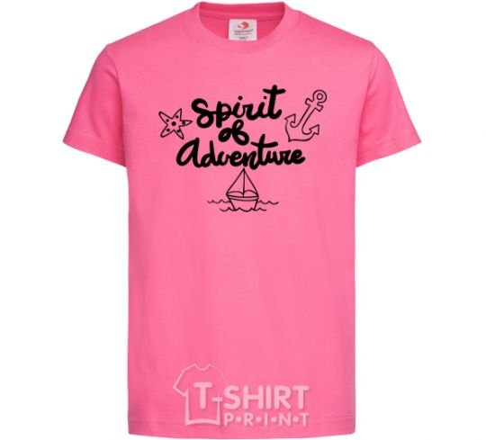 Kids T-shirt Spirit of adventure V.1 heliconia фото