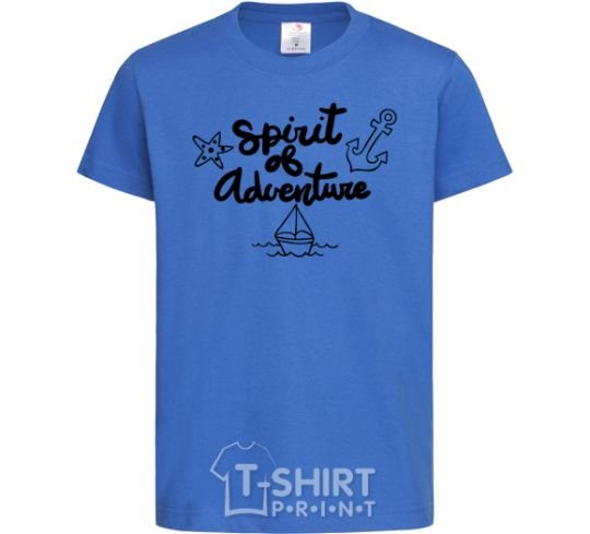 Kids T-shirt Spirit of adventure V.1 royal-blue фото