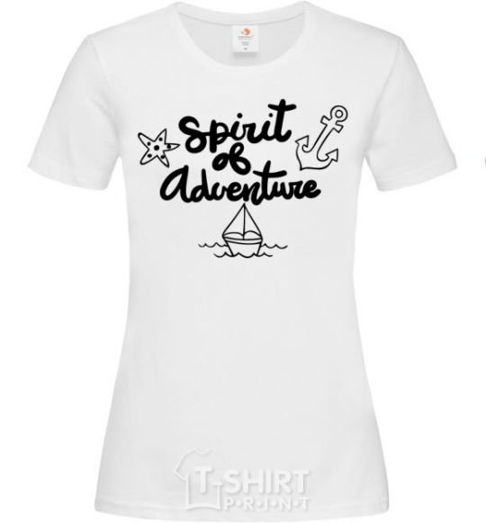 Women's T-shirt Spirit of adventure V.1 White фото