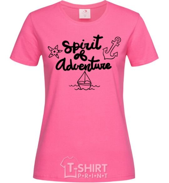 Women's T-shirt Spirit of adventure V.1 heliconia фото