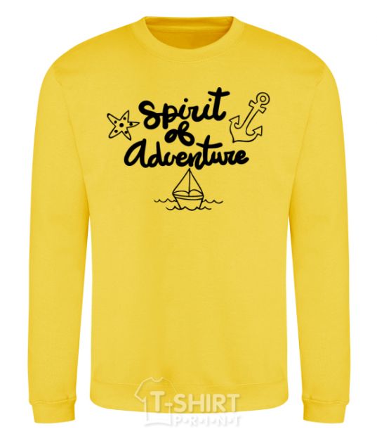 Sweatshirt Spirit of adventure V.1 yellow фото