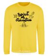 Sweatshirt Spirit of adventure V.1 yellow фото