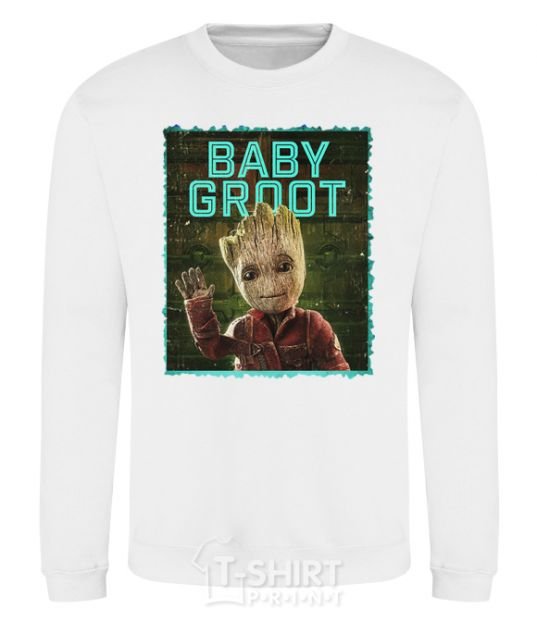 Свитшот Baby groot Белый фото