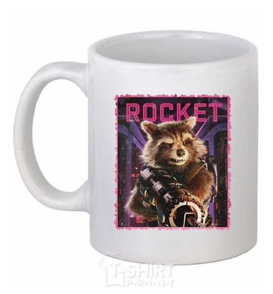 Ceramic mug Rocket White фото