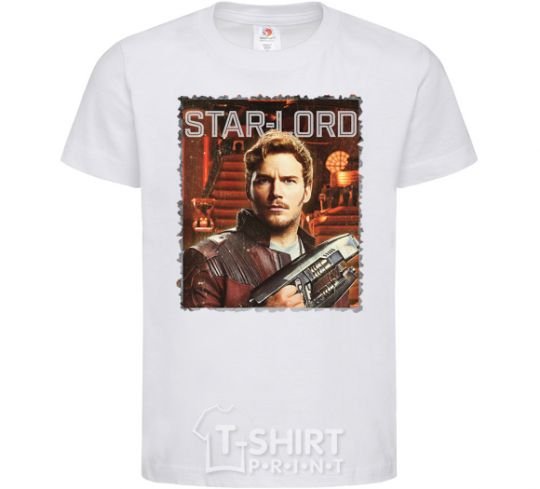 Детская футболка Star-lord Белый фото