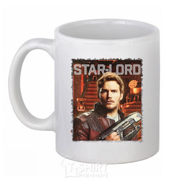 Ceramic mug Star-lord White фото