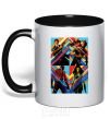 Mug with a colored handle Guardians of the galaxy bright black фото
