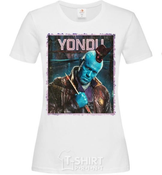 Women's T-shirt Yondu White фото