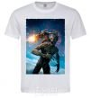 Men's T-Shirt Groot and Rocket White фото