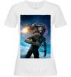 Women's T-shirt Groot and Rocket White фото