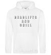 Men`s hoodie Deadlifts and chill White фото