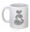 Ceramic mug Indie print White фото