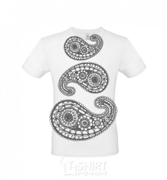 Men's T-Shirt Indie print White фото