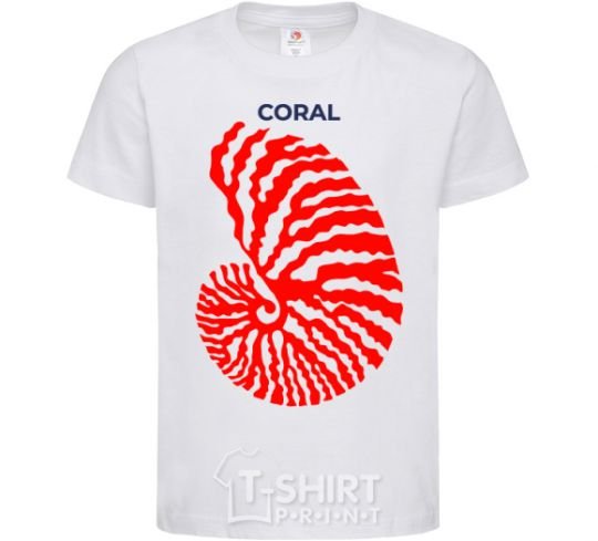 Детская футболка Coral Белый фото