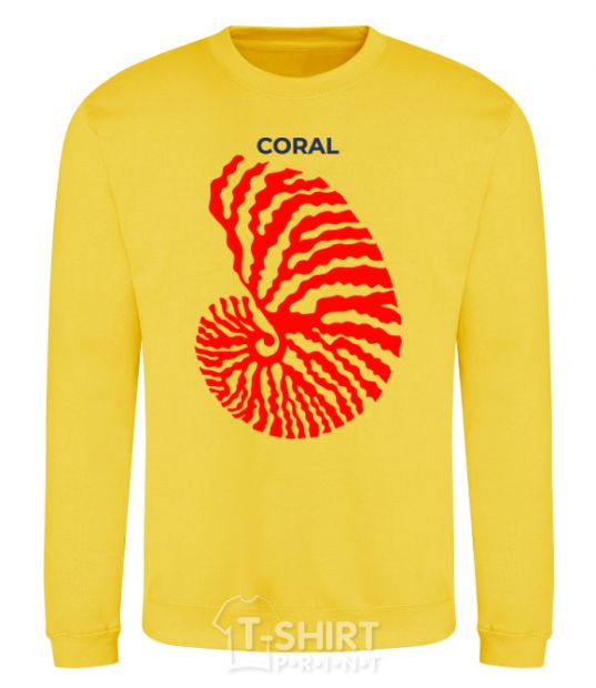 Sweatshirt Coral yellow фото