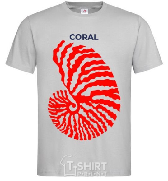 Мужская футболка Coral Серый фото