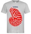 Мужская футболка Coral Серый фото