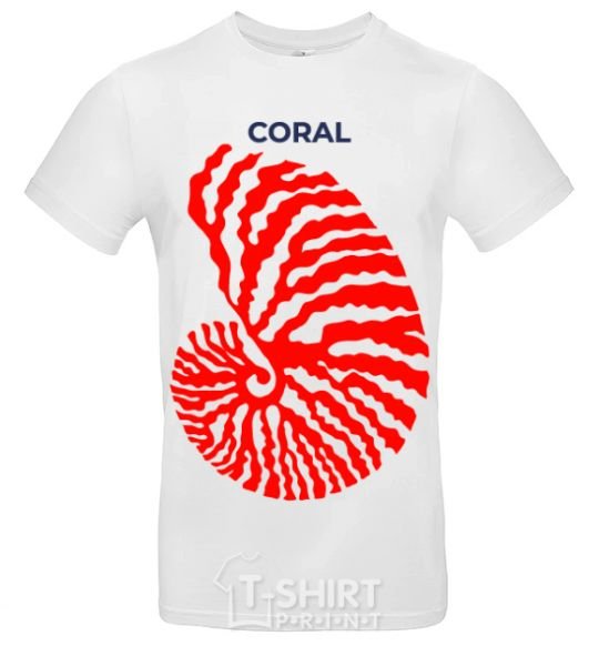 Мужская футболка Coral Белый фото