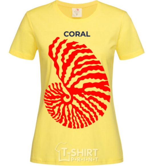 Women's T-shirt Coral cornsilk фото