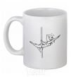 Ceramic mug Pole dance girl White фото