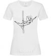 Women's T-shirt Pole dance girl White фото