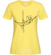 Женская футболка Pole dance girl Лимонный фото