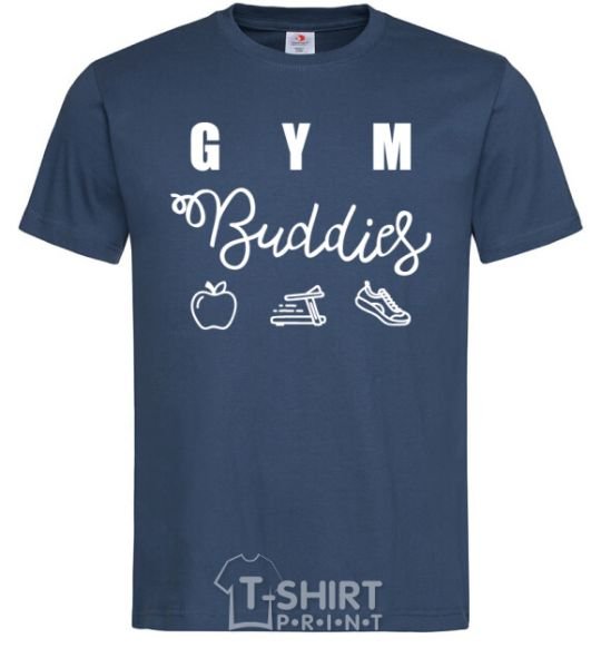 Men's T-Shirt Gym buddies navy-blue фото