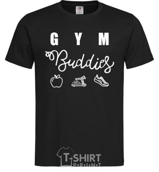 Men's T-Shirt Gym buddies black фото