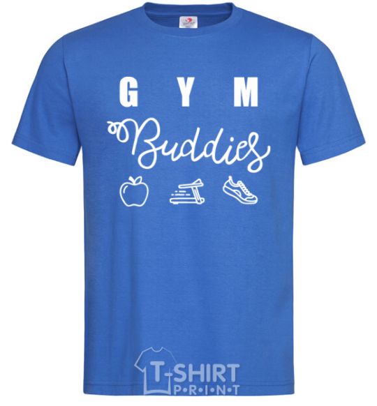 Men's T-Shirt Gym buddies royal-blue фото