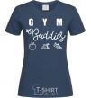 Women's T-shirt Gym buddies navy-blue фото