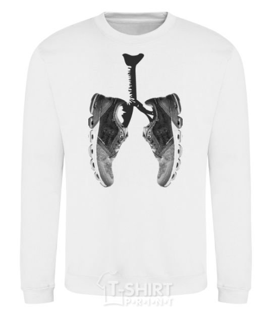 Sweatshirt Runner's lungs White фото