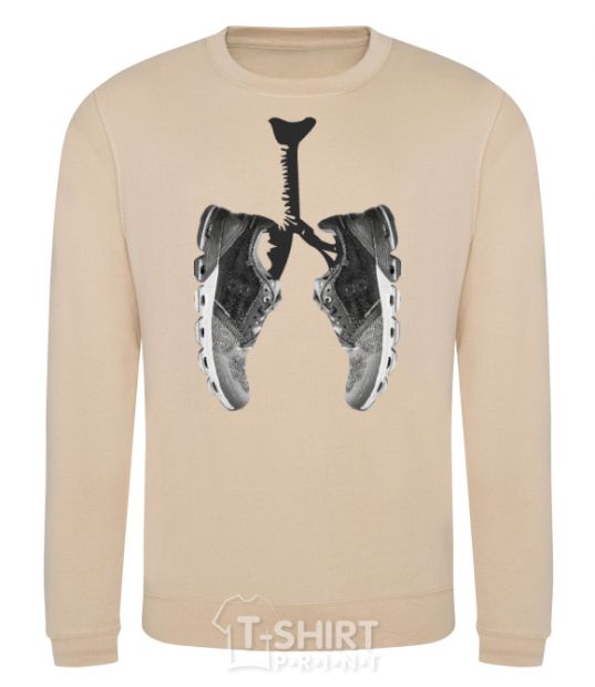 Sweatshirt Runner's lungs sand фото