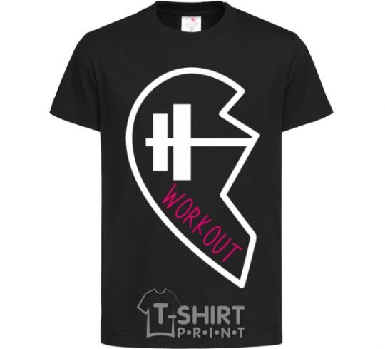 Kids T-shirt Workout black фото