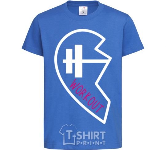 Kids T-shirt Workout royal-blue фото