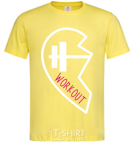 Men's T-Shirt Workout cornsilk фото