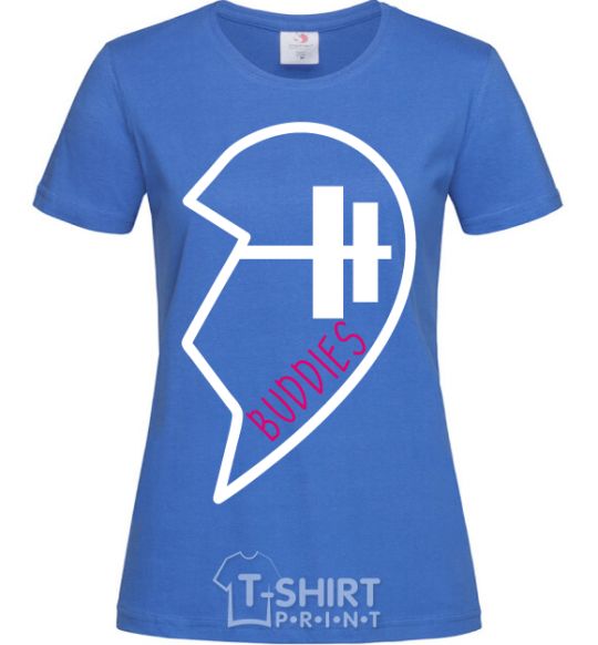 Women's T-shirt Buddies royal-blue фото