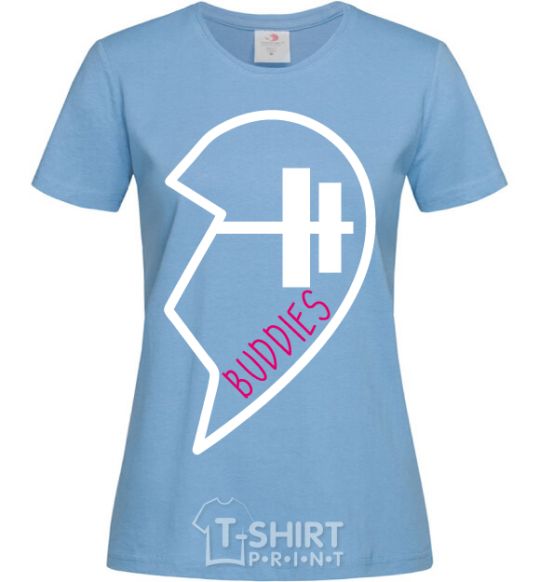 Women's T-shirt Buddies sky-blue фото