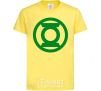 Детская футболка Зеленый фонарь лого зеленое Лимонный фото