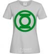 Women's T-shirt Green lantern logo green grey фото