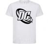 Детская футболка DC logo black Белый фото