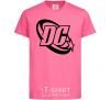 Детская футболка DC logo black Ярко-розовый фото