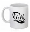 Ceramic mug DC logo black White фото
